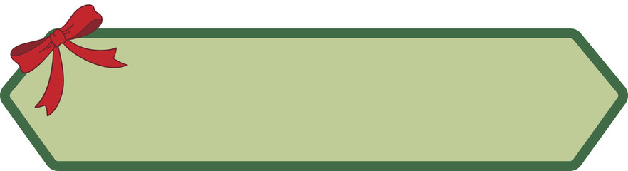 Cute Christmas Bow Title Frame