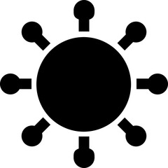 Coronavirus Silhouette