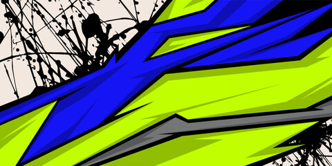 Full-color side body graphic stickers. Abstract racing design concept. Car sticker wrap designs for motorcycles, boats, trucks, cars, ships, and more.