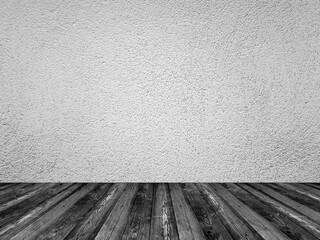 Empty interior painted on solid grey color.