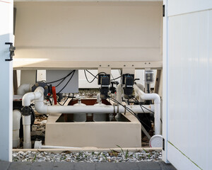 A powerful in ground pool pump and filtration system