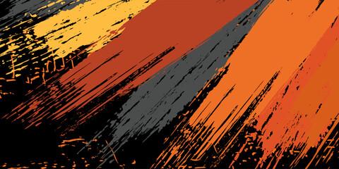 Sublimation jersey design vector brush modern grunge camouflage background paint splash splashes bold stripes brush orange stripes abstract. eps 10 © Samsul