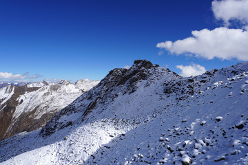 attitude, beautiful, blue, china, cliffs, dagu, dagu glacier, destination, famous, glacier, ice, landscape, longest, lowest, mountain, national, nature, park, peak, photography, sichuan, sky, snow, sn