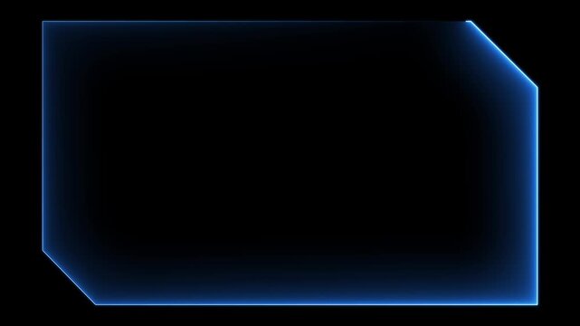 HUD, UI, GUI futuristic user interface screen animation. High tech screen for video game. Sci-fi concept design.title. Neon hologram screen overlay Futuristic blue HUD frame.ci Frame.4k