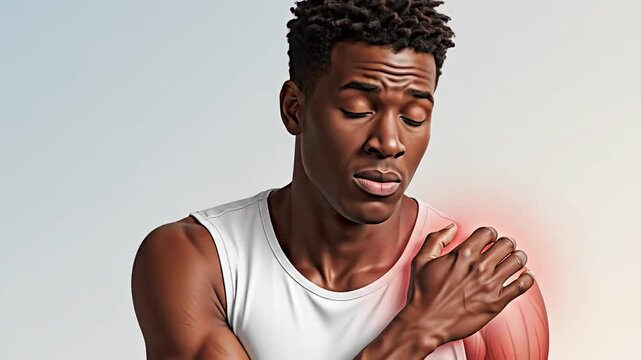 Shoulder Aches and Pain: A Young Man's Visual Journey Through Discomfort