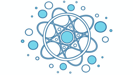 Abstract Blue Geometric Technology Science Network Pattern with vector illustration