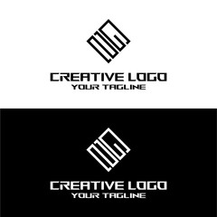 creative letter logo gz design vector