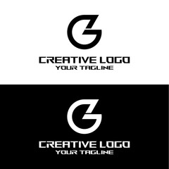 creative letter logo gz design vector