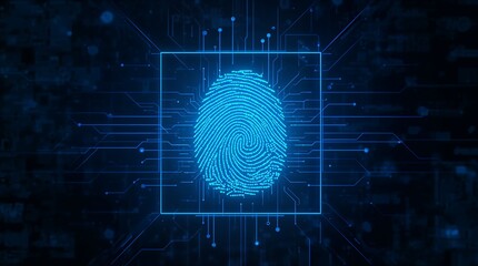 Fingerprint scan digital identity verification technology