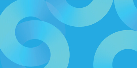 Fototapeta premium Vibrant Blue and Cyan Swirl Abstract Background, Vector illustration.
