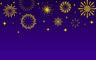 vector illustration of a fireworks