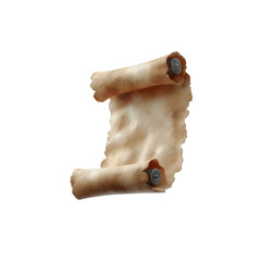 Ancient parchment scroll rolled scroll aged paper vintage document blank manuscript weathered texture curled edge historical prop antique paper parchment scroll paper texture brown stain curled