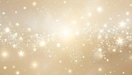 Golden Glittering Stars and Bokeh Lights Background for Celebrations and Festive Events