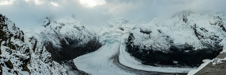 Fresh Snow The Grenz Glacier