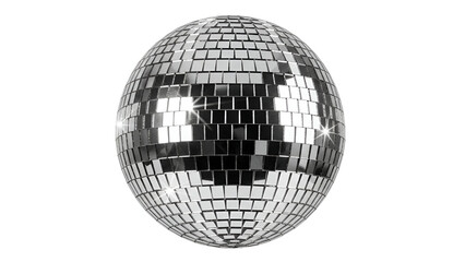 Sparkling disco ball new year eve nightlife celebration party background shiny mirror reflective sphere