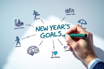 New years goals concept