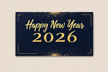 New year 2026 greeting card