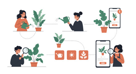 Effortless plant care with smart technology and community tips for thriving houseplants, creating happy homes and greener spaces for sustainable living