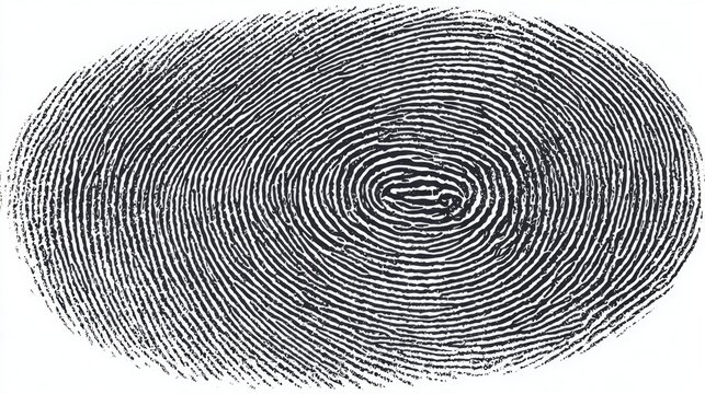a large magnification of a fingerprint with an emphasis on detail. there is no context provided regarding where this fingerprint might be found, as it appears to be simply a close up shot