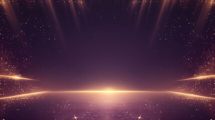 Obraz premium Wallpaper illustration background in abstract light and stadium, team main colors purple and golden for Los Angeles basketball sports