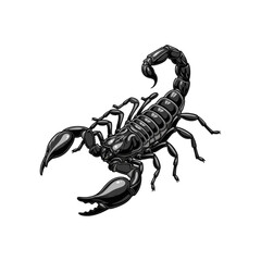 scorpion isolated on white background