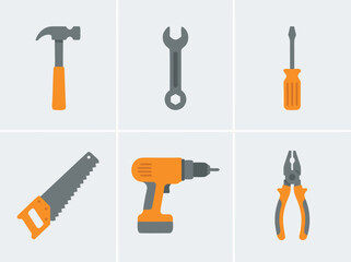 Construction Tools Set for Home Improvement Projects.