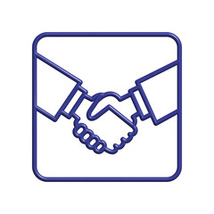 Handshake icon design template
