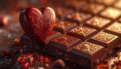 Chocolate Heart - A Sweet Valentines Day Treat.
