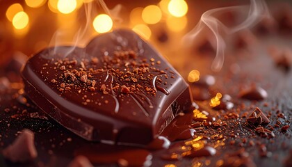 Heart-Shaped Chocolate Delight - A Sweet Valentines Treat.