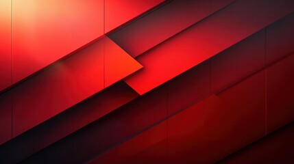 Abstract geometric pattern of overlapping red and black rectangular shapes with gradient lighting creating depth and a dynamic modern appearance
