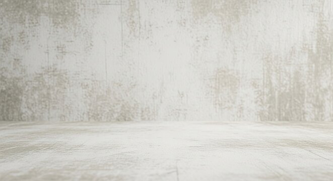 A white wooden table with a textured surface.