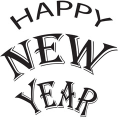 Simple and elegant  new year background design.