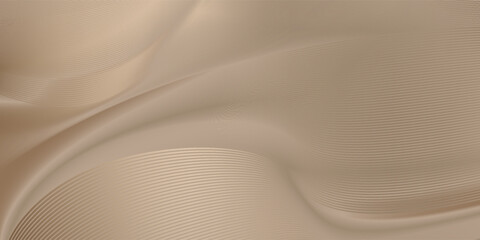 Premium background design with diagonal line pattern in gold color. Vector wavy horizontal template for banner, invitation, voucher, gift certificate, card. Mocha Mousse color of the year 2025