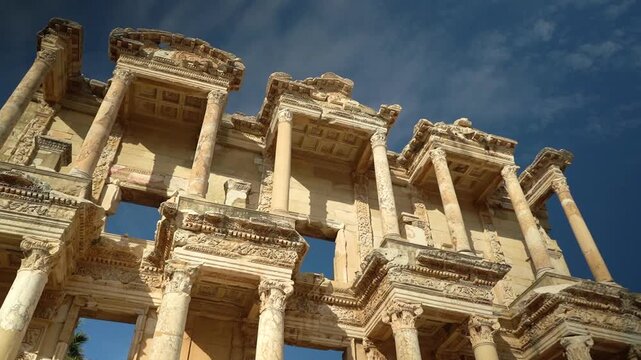 ephesus turkey Close-Up Details of the Library of Celsus