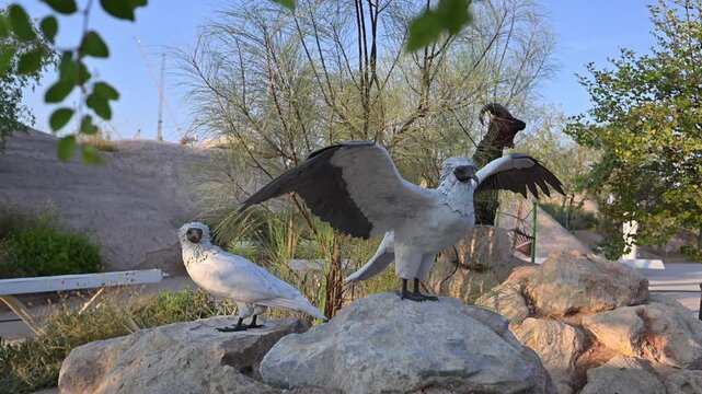 Al Masar Garden, located beside the Zayed National Museum in Abu Dhabi, UAE