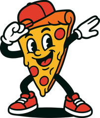 Pizza Cartoon Mascot