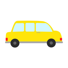 Yellow Car Illustration