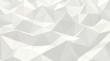 Abstract Low Poly White Geometric Triangle Vector Background