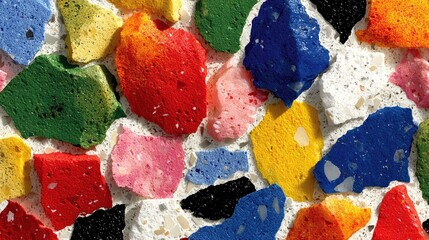 Colorful Abstract Terrazzo Texture