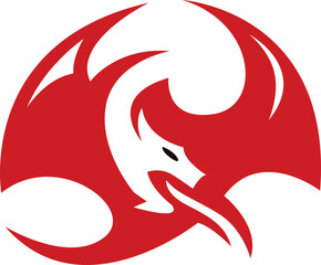 Dragon Symbol Logo Design Element