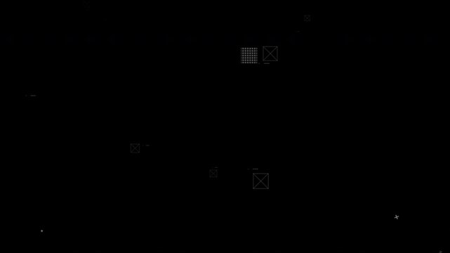 Abstract loopable motion geometry figures. Shape motion graphic.