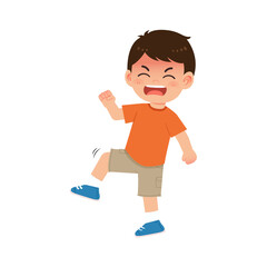 boy crying angrily while imagining losing tablet during restricted screen-time