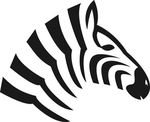 Simple Zebra Logo Icon Element