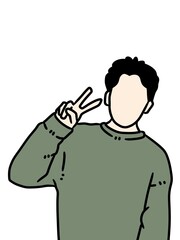 illustration of a man cartoon