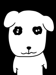 animal pet cute icon in outline style