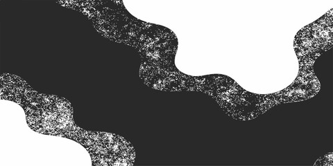 Black and white vector illustration of a snake symbol design on a nature background