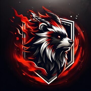 Blackbuck Antelope Ember Horn Esports Mascot Logo Vector