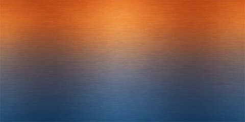 A rusty grunge metal texture reflects the calm blue ocean at sunset