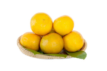 Oranges fruit simple presentation. isolated on Transparent background