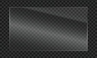 Transparent glass panel with blurred soft diagonal reflection overlay texture.